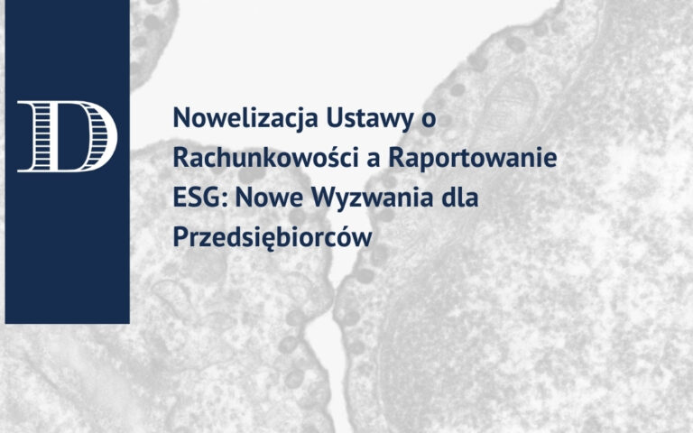 Nowelizacja Ustawy o Rachunkowości a Raportowanie ESG: Nowe Wyzwania dla Przedsiębiorców